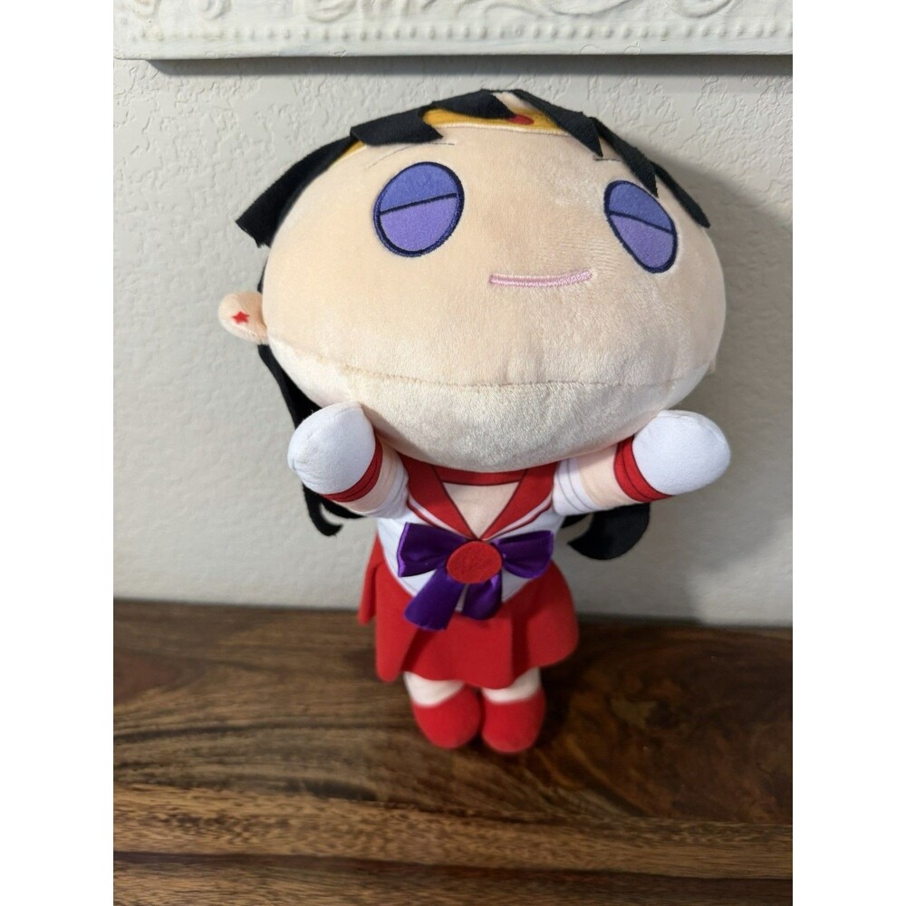 NWT Sailor Mars (Rei) Laying Down 12in Plush Round1 Exclusive Sailor moon